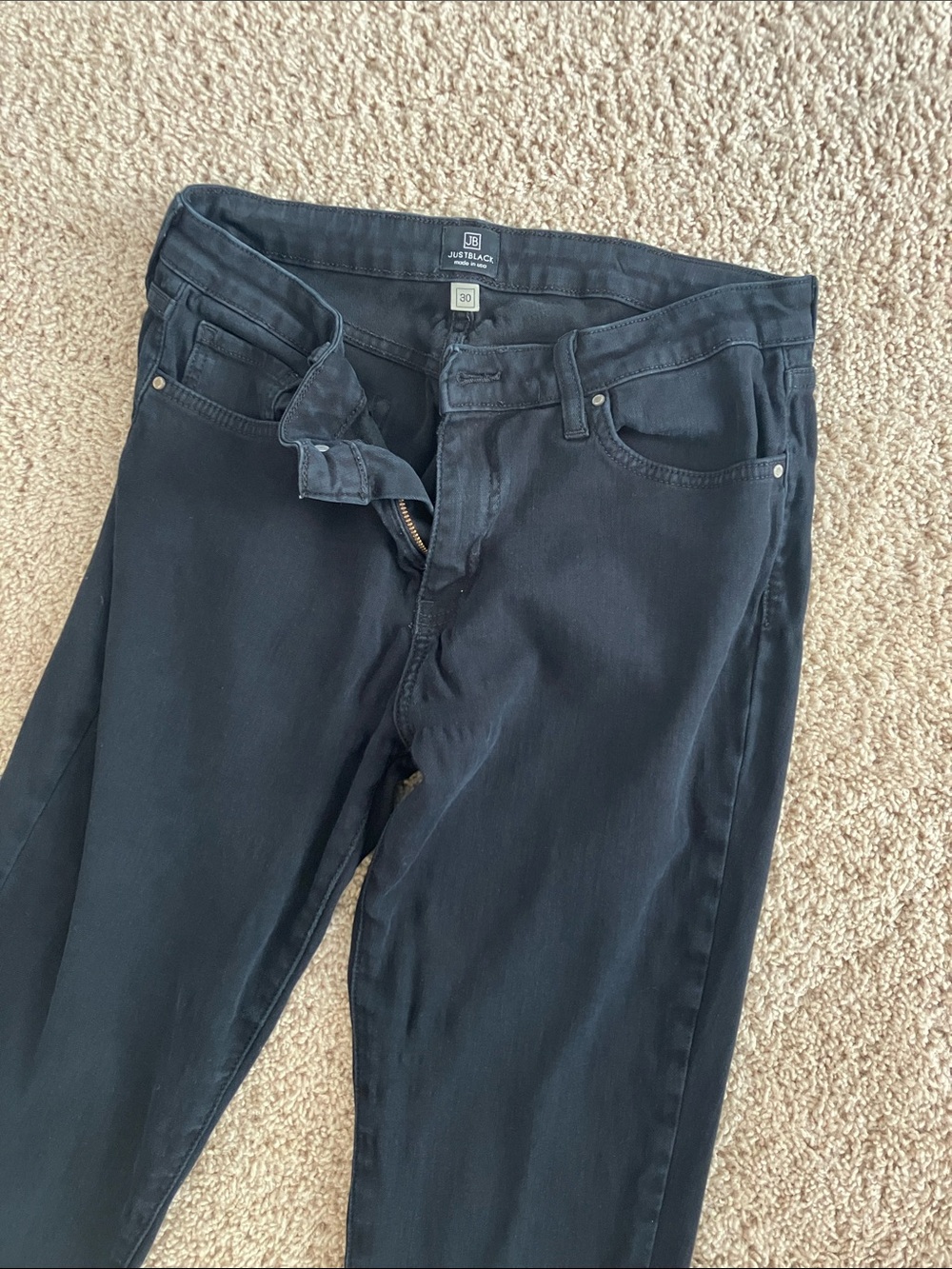 Just Black Women's Dark Black Slim Jeans